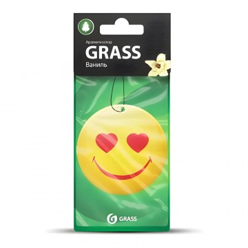 Картонный ароматизатор Смайл ваниль GRASS ST-0400