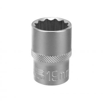 Головка торцевая 12-гранная (19 мм; CrV; 1/2DR) STELS 13665