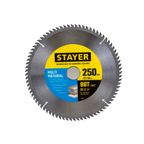 Пильный диск STAYER Multi Material (250х32/30 мм, 80T) 3685-250-32-80 