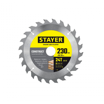 Пильный диск STAYER Construct 3683-230-30-24_z01