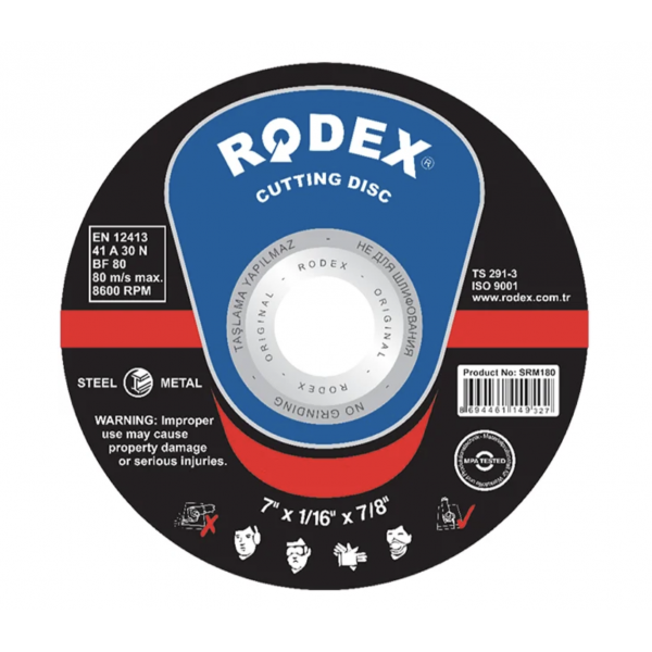 Диск отрезной абразивный по металлу RODEX SRM400 400432 мм