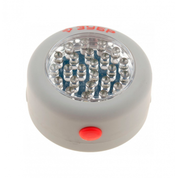 ЗУБР 28 LED Светодиодный фонарь с крючком для подвеса и магнитом (арт. 61812)