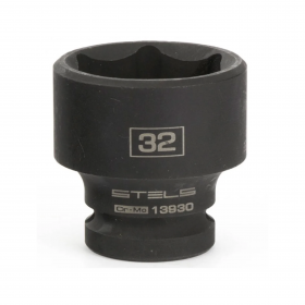 Головка ударная шестигранная, 32 мм, 1/2", CrMo // Stels