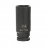 Головка ударная удлиненная шестигранная, 24 мм, 1/2", CrMo // Stels
