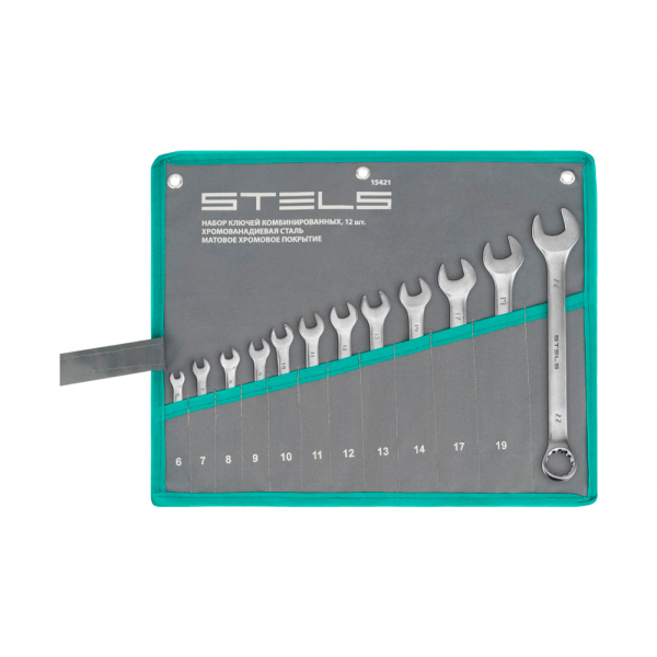 Набор комбинированных ключей STELS 15421