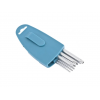 Набор ключей имбусовых TORX-TT, 9 шт: T10–T50, магнит, S2, экстра-длинные, хром/краска // Gross