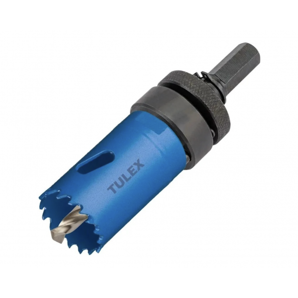 Коронка биметаллическая TULEX 601013-032, с центрирующим сверлом и шестигранным хвостовиком, 32 мм (шт.)