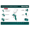 Пневматический краскопульт с верхним бачком KRAFTOOL AirFlat LVLP 06524-1.4