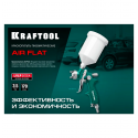 Пневматический краскопульт с верхним бачком KRAFTOOL AirFlat LVLP 06524-1.4