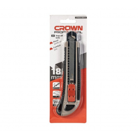 Нож с сегментированным лезвием и отсеком на 3 лезвия CROWN CPHKN-SBB18