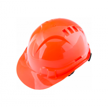 Защитная каска с храповым механизмом СИБРТЕХ ЕВРОПЛАСТ, оранжевая 89108
