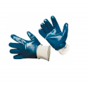 Трикотажные перчатки с обливом из бутадиен-нитрильного каучука и манжетами от СИБРТЕХ, размер L модели 67831