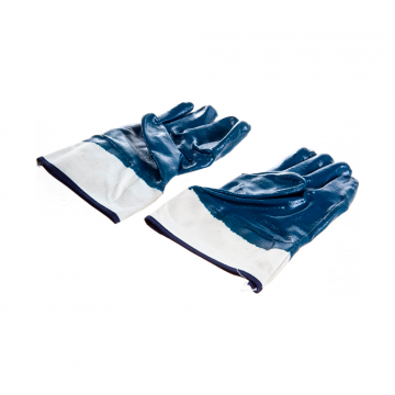 Трикотажные перчатки с обливом из бутадиен-нитрильного каучука от СИБРТЕХ, размер L модели 67833