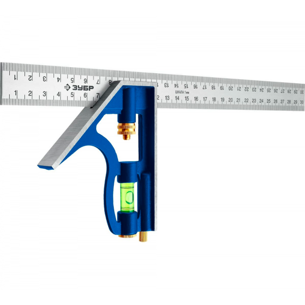 Комбинированный многофункциональный угольник ЗУБР Профессионал 300 мм 3436_z02